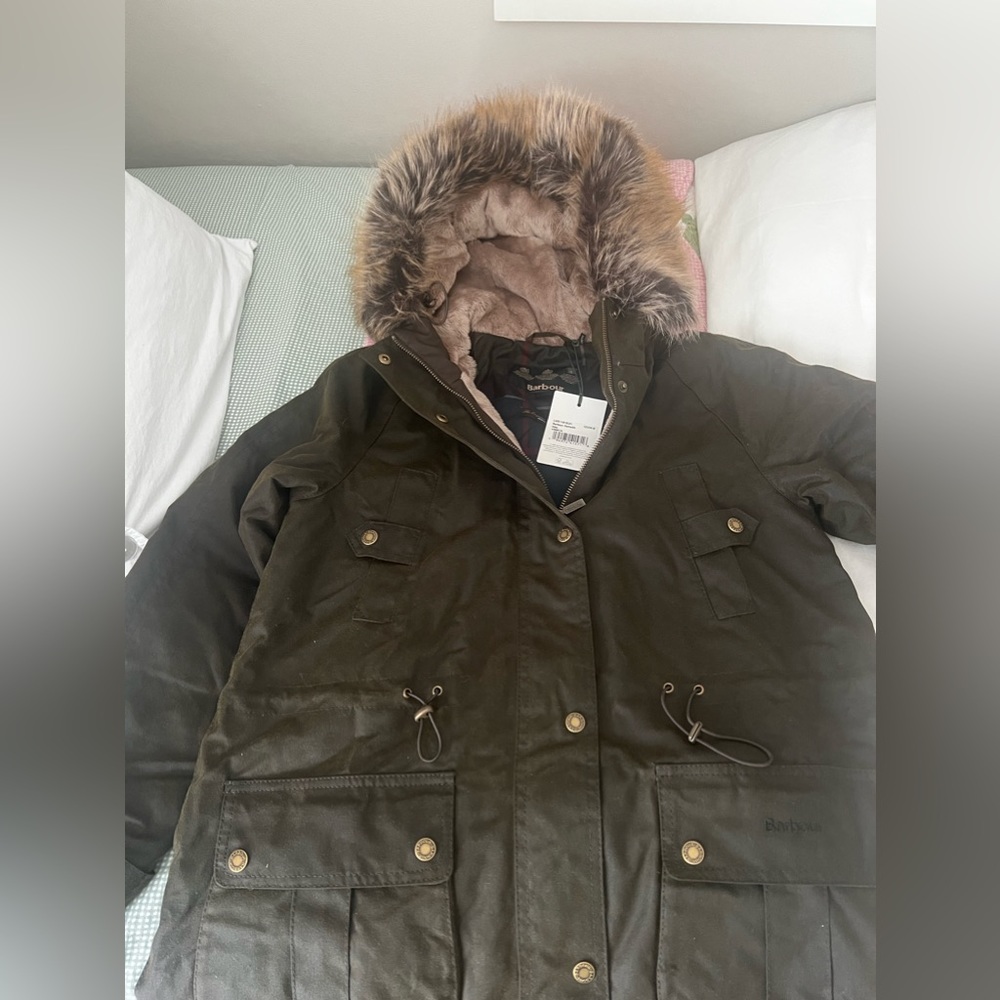 Women’s Barbour Hartwith Wax Parka with Hood